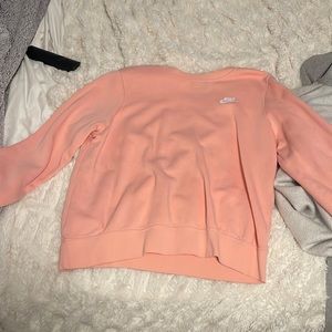 nike pink /coral crewneck